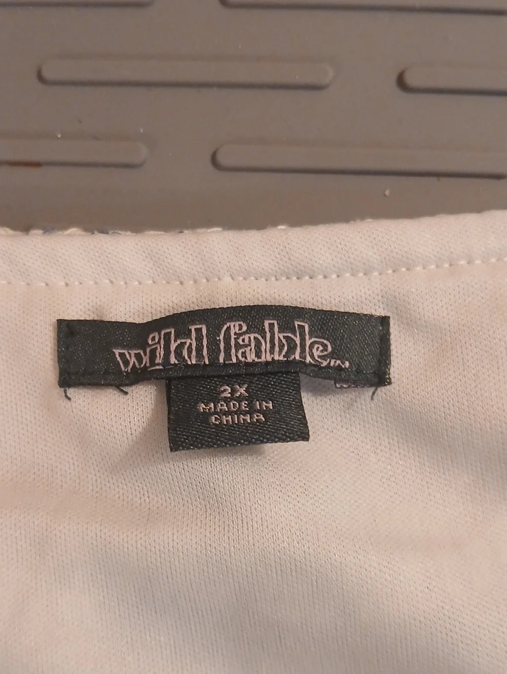 Wild Fable Eyelet Ruffle Mini Skirt Blue White Floral Toile Cottagecore 2X NWT